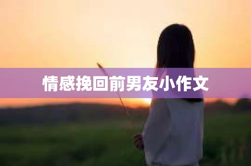 情感挽回前男友小作文