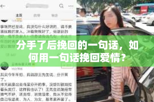 分手了后挽回的一句话，如何用一句话挽回爱情？