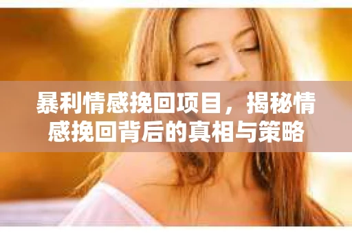 暴利情感挽回项目，揭秘情感挽回背后的真相与策略