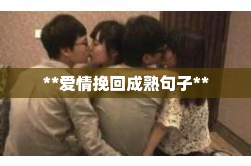 **爱情挽回成熟句子**