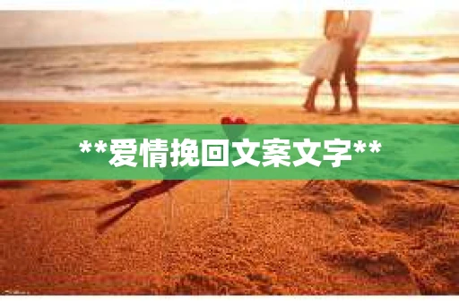 **爱情挽回文案文字**