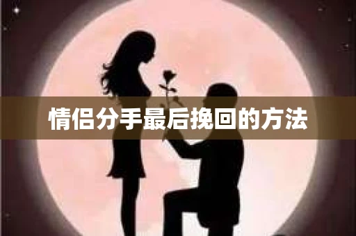 情侣分手最后挽回的方法