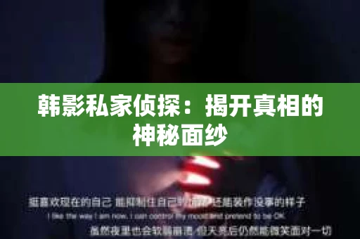 韩影私家侦探：揭开真相的神秘面纱