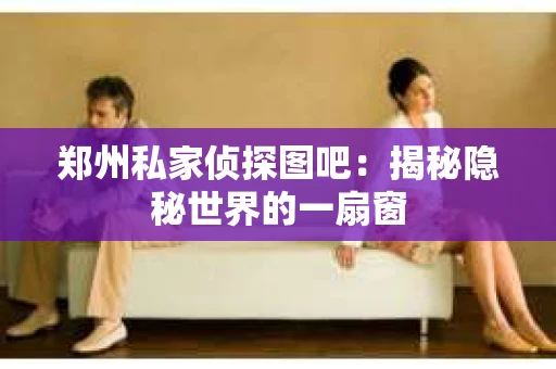 郑州私家侦探图吧：揭秘隐秘世界的一扇窗