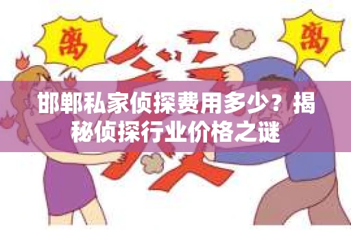 邯郸私家侦探费用多少？揭秘侦探行业价格之谜