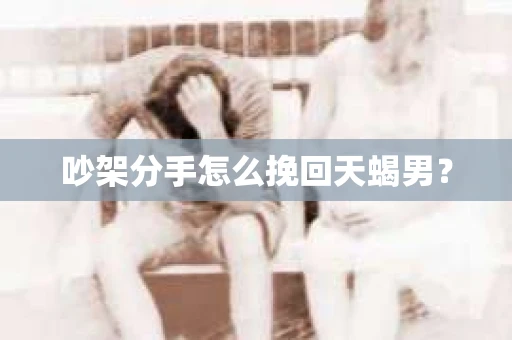 吵架分手怎么挽回天蝎男? 吵架分手怎么挽回天蝎男?